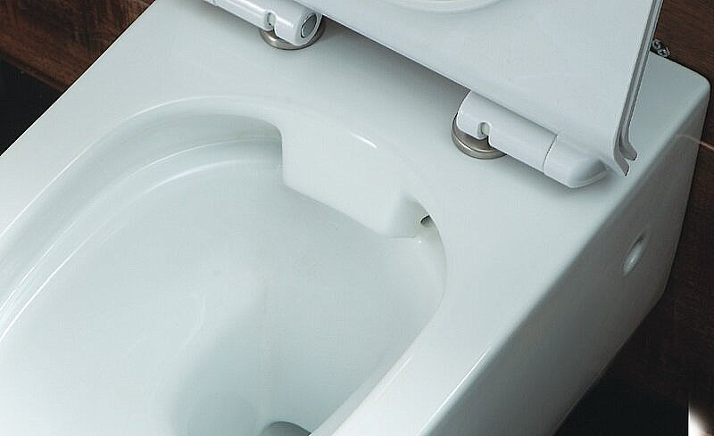 Унитаз подвесной Agger AT05100 белый, с крышкой микролифт, безободковый купить в интернет-магазине Sanbest