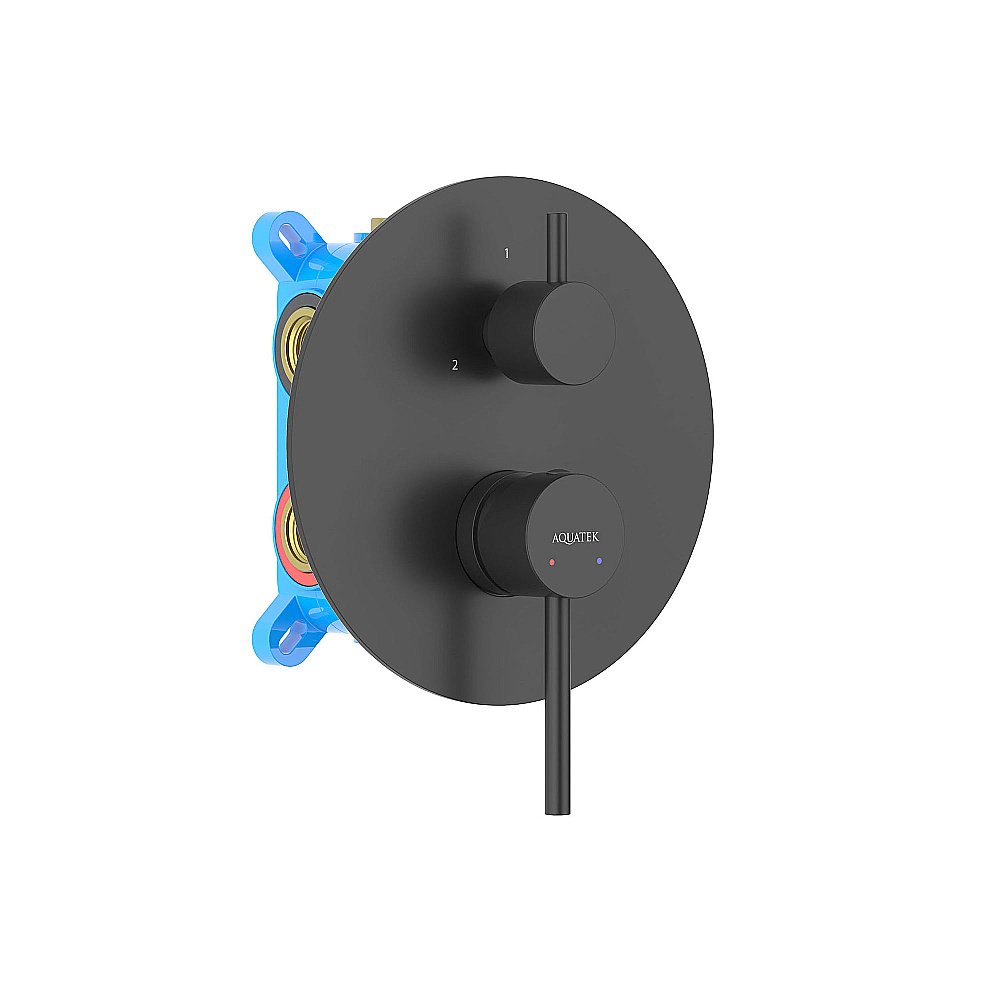 Смеситель для душа Aquatek Европа AQ1347MB черный матовый купить в интернет-магазине сантехники Sanbest