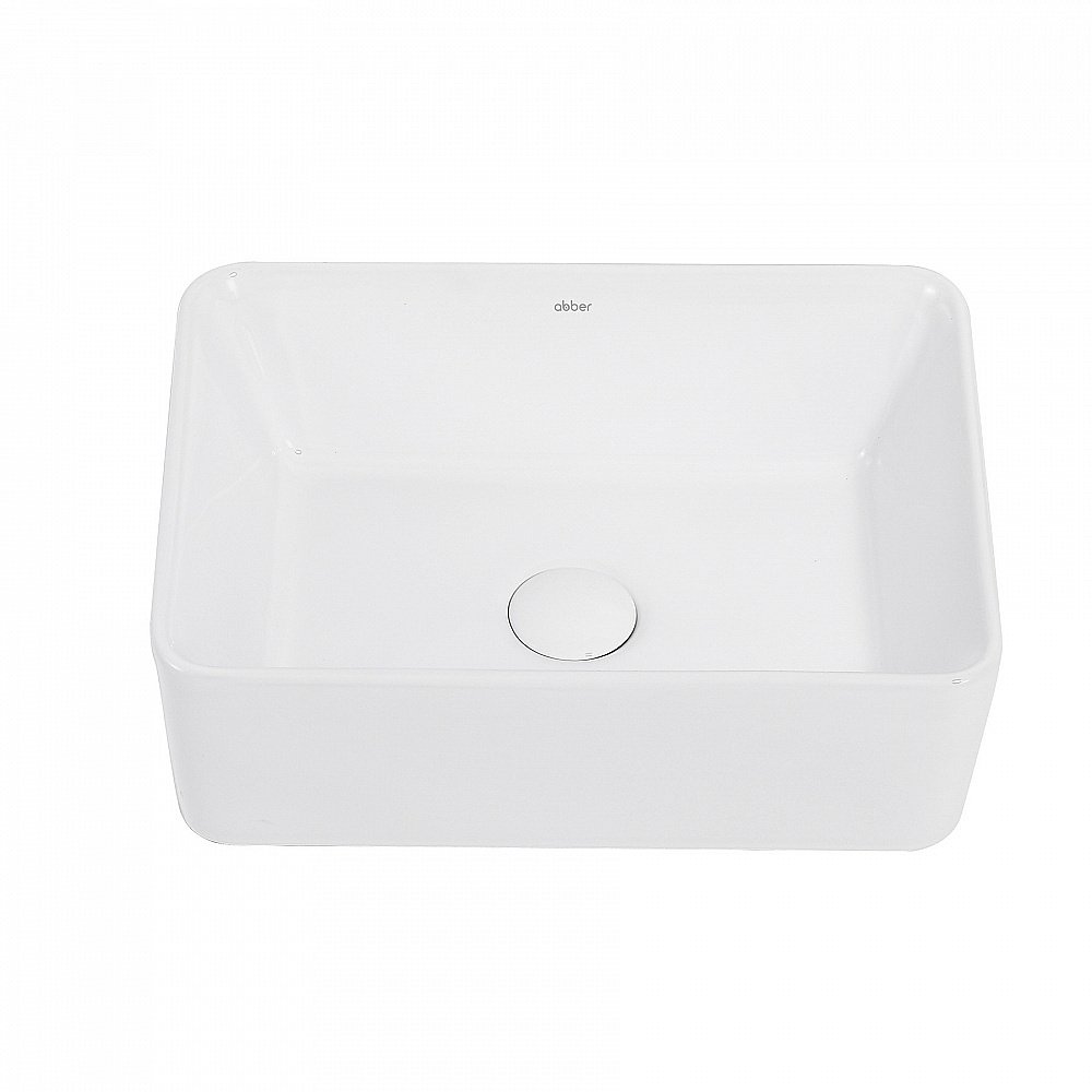 Раковина накладная ABBER Rechteck AC2213 белая купить в интернет-магазине Sanbest