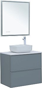 Тумба с раковиной Aquanet Арт 75 мисти грин для ванной в интернет-магазине Sanbest