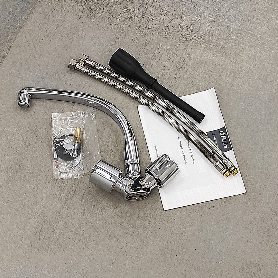 Смеситель для кухни PAINI Tevere 10CR571FFQLMKM хром купить в интернет-магазине сантехники Sanbest