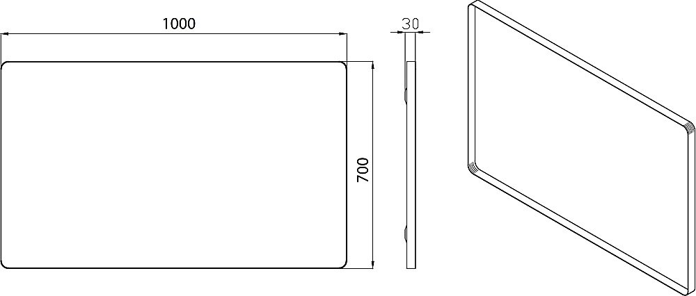Зеркало Armadi Art Vallessi с круговой подсветкой 100 в ванную от интернет-магазине сантехники Sanbest