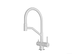 Смеситель для кухни Paulmark Rubert Ru213175-WH белый матовый купить в интернет-магазине сантехники Sanbest