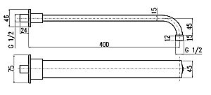 Держатель верхнего душа Rav-Slezak MD0701 хром купить в интернет-магазине сантехники Sanbest