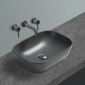Раковина накладная Vincea 45,5 VBS-102MA антрацит матовый купить в интернет-магазине Sanbest