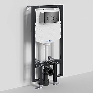 Инсталляция для унитаза WasserKraft Vils 56TLT.010.ME.PB02 с черной глянцевой кнопкой купить в интернет-магазине сантехники Sanbest