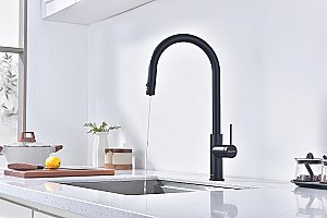 Смеситель для кухни Paulmark Galant Ga213077-AN антрацит матовый купить в интернет-магазине сантехники Sanbest