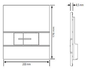 Кнопка для инсталляции Taliente Segment 31171110 черная купить в интернет-магазине сантехники Sanbest