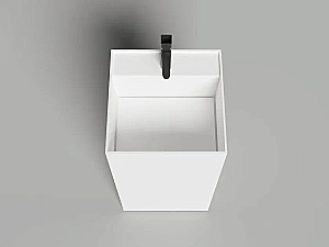 Раковина Salini ARMONIA SQUARE TOP 01 S-Sense 130511TG 45 без отверстия под смеситель, белая купить в интернет-магазине Sanbest