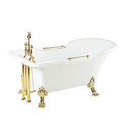 Ванна Migliore Impero на лапах LEONE LUX 25261 180х87 белая,золото купить в интернет-магазине Sanbest