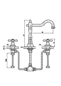 Смеситель для раковины Rav-Slezak MORAVA RETRO MK532.5 купить в интернет-магазине сантехники Sanbest