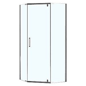 Душевой уголок Loranto NEO CS-22108 100x100 прозрачное стекло/профиль серебро купить в интернет-магазине Sanbest