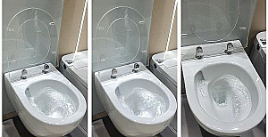 Унитаз подвесной beWash Bogen 88393201 белый глянцевый, безободковый, с крышкой микролифт, слив торнадо купить в интернет-магазине Sanbest