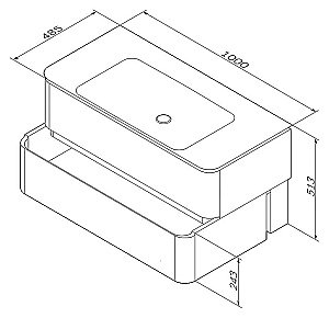 Тумба с раковиной AM.PM Sensation 100 темное дерево для ванной в интернет-магазине Sanbest