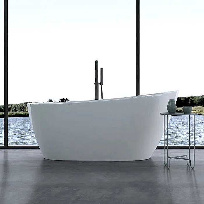 Ванна акриловая CeruttiSpa VIVA 9127 170x75 белая купить в интернет-магазине Sanbest