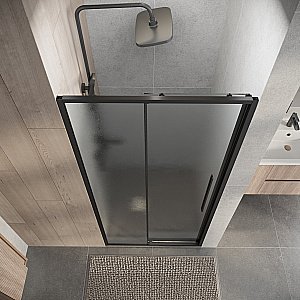 Душевая дверь Niagara Nova 110 NG-34-L11CHGR профиль графит/стекло шиншилла купить в интернет-магазине Sanbest