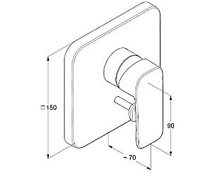 Смеситель для душа Kludi Pure&Style 404190575 купить в интернет-магазине сантехники Sanbest