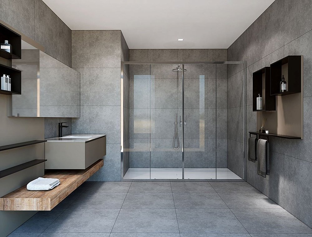 Душевая дверь Vincea GARDA VDS-1G2 170 хром/прозрачное купить в интернет-магазине Sanbest