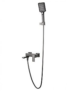 Смеситель для ванны с душем WONZON & WOGHAND CUBE, Темный графит (WW-88639016-BGM) купить в интернет-магазине сантехники Sanbest