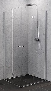 Душевой уголок NEW TRENDY SUPERIA K-0589 90 x90 стекло прозрачное/профиль хром купить в интернет-магазине Sanbest