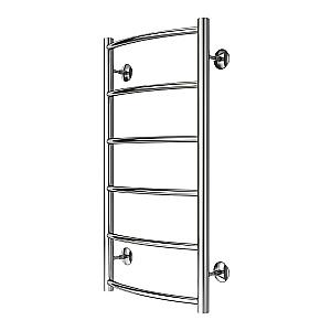 Полотенцесушитель водяной Azario VERONA П6 400х800 AZ04148 хром купить в интернет-магазине сантехники Sanbest