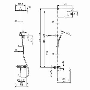 Душевая система Lemark Tropic LM7004СS купить в интернет-магазине сантехники Sanbest