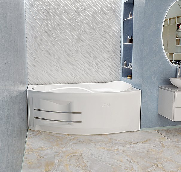 Ванна с гидромассажем Радомир София 169х99 ЛЮКС ХРОМ белая купить в интернет-магазине Sanbest