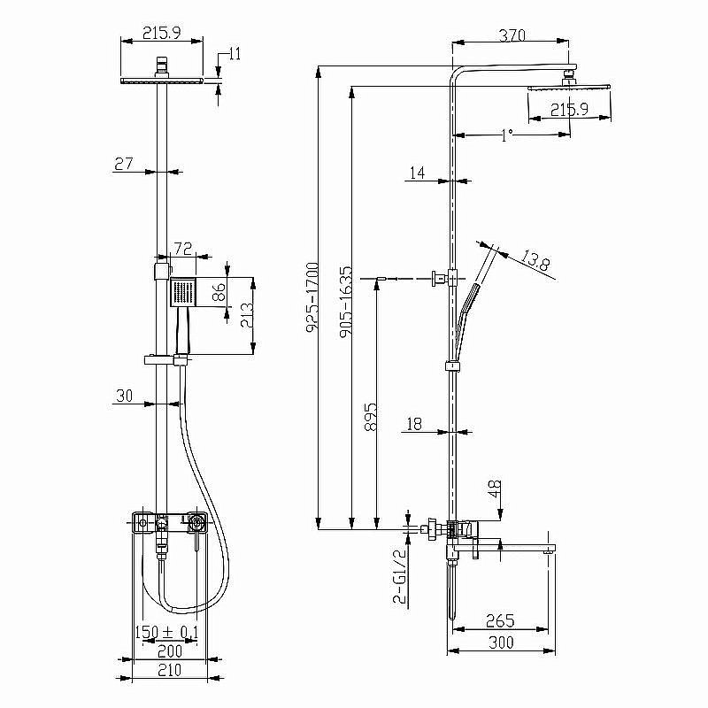 Душевая система Lemark Tropic LM7004СS купить в интернет-магазине сантехники Sanbest