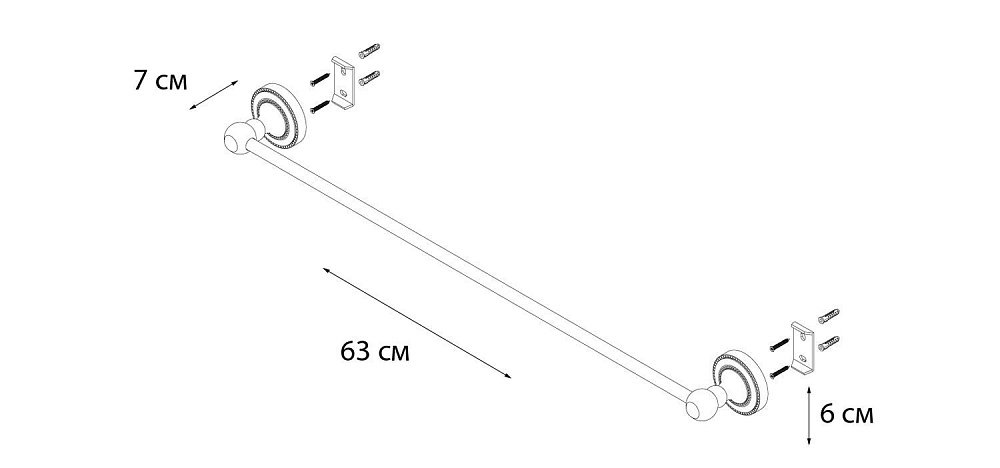 Полотенцедержатель FIXSEN ANTIK FX-61101 купить в интернет-магазине сантехники Sanbest