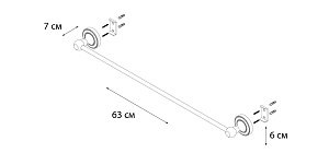 Полотенцедержатель FIXSEN ANTIK FX-61101 купить в интернет-магазине сантехники Sanbest