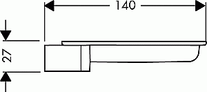 Мыльница Hansgrohe Cassetta S 28684000 купить в интернет-магазине сантехники Sanbest