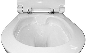 Унитаз подвесной с инсталляцией Azario Geno AZ-8010-1000+AZ-8200-0045+AZ-2196D белый/кнопка белая, безободковый, с крышкой микролифт купить в интернет-магазине Sanbest