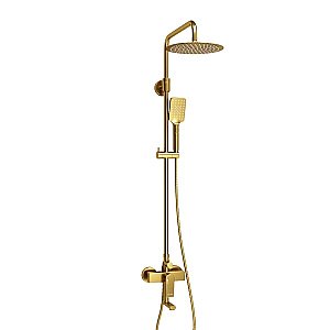 Душевая система WasserKraft Aisch 5500 SET2668 золото матовое купить в интернет-магазине сантехники Sanbest