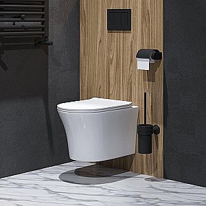 Унитаз подвесной Grossman Style GR-4475S безободковый, с крышкой микролифт, белый купить в интернет-магазине Sanbest