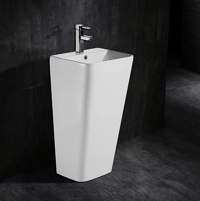 Раковина Azario FRETTA SQUARE 44 AZ-302 белая купить в интернет-магазине Sanbest