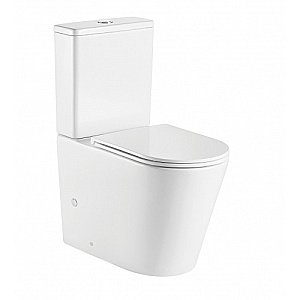 Унитаз напольный WeltWasser WW SALZBACH 001 XL GL-WT белый глянцевый, безободковый, с крышкой микролифт, с бачком купить в интернет-магазине Sanbest