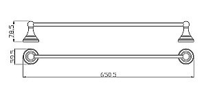 Полотенцедержатель Rav-Slezak MORAVA MKA0701/65 купить в интернет-магазине сантехники Sanbest