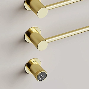 Полотенцесушитель электрический Sancos Linea SC14001BG брашированное золото купить в интернет-магазине сантехники Sanbest