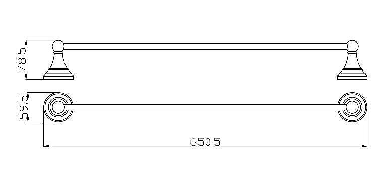 Полотенцедержатель Rav-Slezak MORAVA MKA0701/65 купить в интернет-магазине сантехники Sanbest