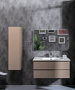 Тумба с раковиной Armadi Art Capolda 100 латте для ванной в интернет-магазине Sanbest