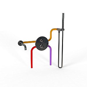 Смеситель для ванны PAINI Cox 78CRSET26911THBATH хром купить в интернет-магазине сантехники Sanbest