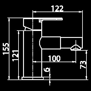 Смеситель для раковины Elghansa Dynamic 1636338 хром купить в интернет-магазине сантехники Sanbest
