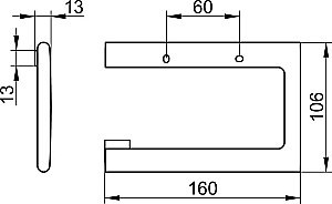 Держатель для туалетной бумаги KEUCO EDITION 400 11562130000 хром черный купить в интернет-магазине сантехники Sanbest