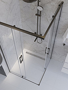 Душевой уголок Cezares PLANE 90х90 A-2-90-C-CR стекло прозрачное/профиль хром купить в интернет-магазине Sanbest