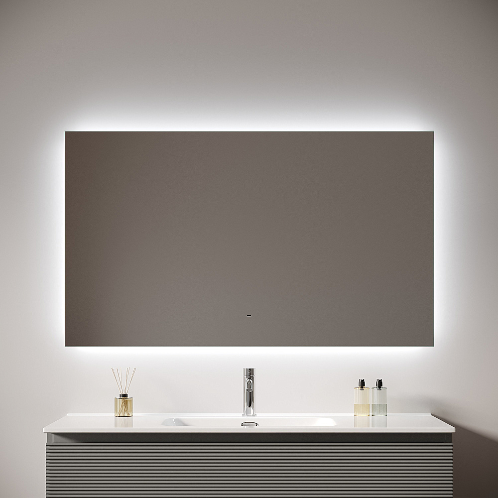 Зеркало с подсветкой Sancos Square 2.0 SQ2.1200 120х70 в ванную от интернет-магазине сантехники Sanbest