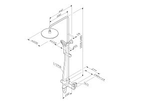 Душевая колонна AM.PM Gem F0790520 купить в интернет-магазине сантехники Sanbest