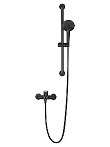 Смеситель для ванны с душевым гарнитуром WONZON & WOGHAND ALFA WW-AE3205-MB черный матовый купить в интернет-магазине сантехники Sanbest