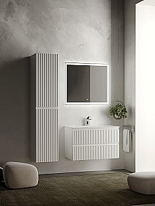 Тумба с раковиной Sancos SNOB R SNR80W 80 Bianco для ванной в интернет-магазине Sanbest