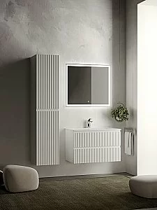 Тумба с раковиной Sancos SNOB R SNR80W 80 Bianco для ванной в интернет-магазине Sanbest
