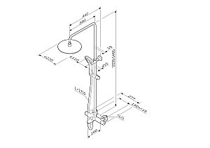 Душевая система AM.PM Gem F0790520 купить в интернет-магазине сантехники Sanbest